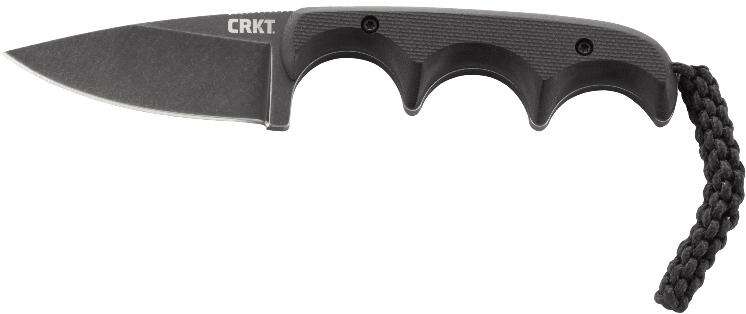 Knives Columbia River Knife&Tool Ready Series CRKT Minimalist Black Drop Point Knife (2.16" Stonewash)